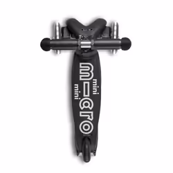 Micro Mobility Mini Micro Deluxe ECO LED Enfants Trottinette à trois roues Noir