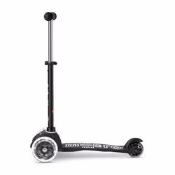 Micro Mobility Mini Micro Deluxe ECO LED Enfants Trottinette à trois roues Noir