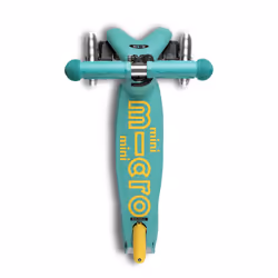 Micro Mobility Mini Micro Deluxe ECO LED Enfants Trottinette à trois roues Couleur menthe