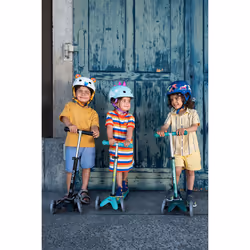 Micro Mobility Mini Micro Deluxe ECO LED Enfants Trottinette à trois roues Couleur menthe - Vue supplémentaire 4