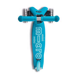 Micro Mobility Mini Micro Deluxe Foldable LED Enfants Trottinette à trois roues Turquoise
