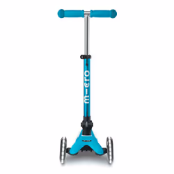 Micro Mobility Mini Micro Deluxe Foldable LED Enfants Trottinette à trois roues Turquoise - Vue supplémentaire 4