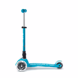 Micro Mobility Mini Micro Deluxe Foldable LED Enfants Trottinette à trois roues Turquoise - Vue supplémentaire 5