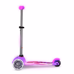 Micro Mobility Mini Micro Deluxe Glow LED Plus Enfants Trottinette à trois roues Rose