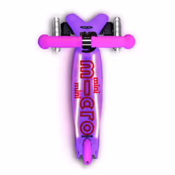 Micro Mobility Mini Micro Deluxe Glow LED Plus Enfants Trottinette à trois roues Rose
