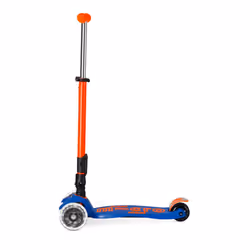 Micro Mobility Maxi Micro Deluxe Foldable Neon LED Enfants Trottinette à trois roues Bleu, Orange - Vue supplémentaire 2