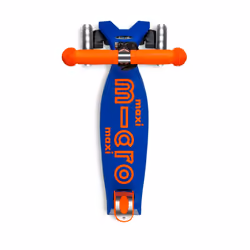 Micro Mobility Maxi Micro Deluxe Foldable Neon LED Enfants Trottinette à trois roues Bleu, Orange - Vue supplémentaire 4