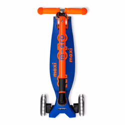 Micro Mobility Maxi Micro Deluxe Foldable Neon LED Enfants Trottinette à trois roues Bleu, Orange - Vue supplémentaire 5