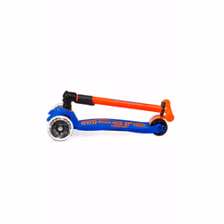 Micro Mobility Maxi Micro Deluxe Foldable Neon LED Enfants Trottinette à trois roues Bleu, Orange - Vue supplémentaire 6