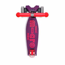 Micro Mobility Maxi Micro Deluxe Foldable Neon LED Enfants Trottinette à trois roues Rose, Violet - Vue supplémentaire 4