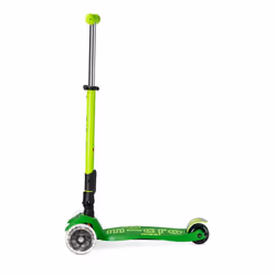 Micro Mobility Maxi Micro Deluxe Foldable Neon LED Enfants Trottinette à trois roues Vert, Vert clair - Vue supplémentaire 2