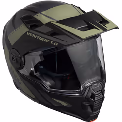 IXS Venture 1.0 Casque, noir-gris-vert, taille M pour Hommes