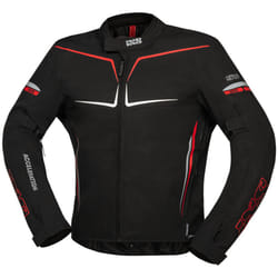 IXS TS-Pro ST+ veste textile de moto impermÃ©able, noir-rouge, taille XL pour Hommes