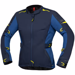 IXS Lane-ST+ Veste textile de moto pour dames, bleu, taille XL pour Hommes
