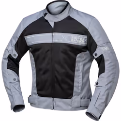 IXS Evo-Air Veste textile de moto, noir-gris, taille L pour Hommes