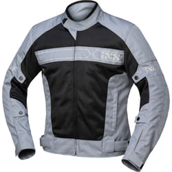 IXS Evo-Air Veste textile de moto, noir-gris, taille XL pour Hommes