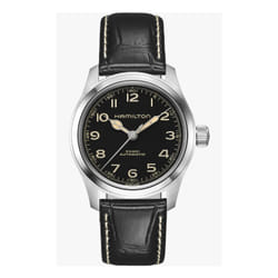 Hamilton H70405730 montre Montre bracelet Mâle Quartz automatique (cinétique) Noir, Argent Noir