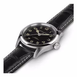 Hamilton H70405730 montre Montre bracelet Mâle Quartz automatique (cinétique) Noir, Argent Noir