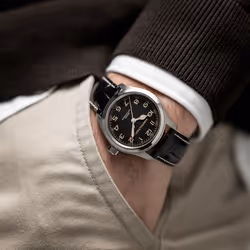 Hamilton H70405730 montre Montre bracelet Mâle Quartz automatique (cinétique) Noir, Argent Noir - Vue supplémentaire 7