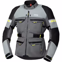 IXS Tour Adventure Gore-Tex Veste textile moto, noir-gris, taille M pour Hommes