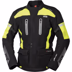 IXS Tour Pacora-ST Veste textile de moto, noir-jaune, taille M pour Hommes