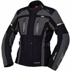 IXS Tour Pacora-ST Veste textile de moto de dames, noir-gris, taille XL pour Femmes