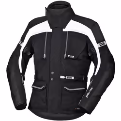 IXS Tour Traveller-ST Veste textile de moto, noir-blanc, taille XL pour Hommes