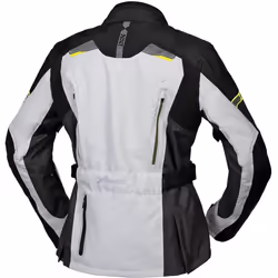 IXS Tour Liz-ST Veste textile de moto de dames, noir-gris-jaune, taille M pour Femmes