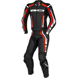 IXS Sport RS-800 1.0 Costume en cuir de moto de deux pièces, noir-blanc-rouge, taille 52 pour Hommes