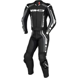 IXS Sport RS-800 1.0 Costume en cuir de moto de deux pièces, noir-gris-blanc, taille 50 pour Hommes