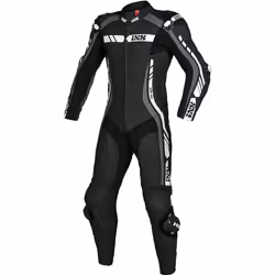 IXS Sport RS-800 1.0 Costume en cuir de moto d'une pièce, noir-gris-blanc, taille 52 pour Hommes