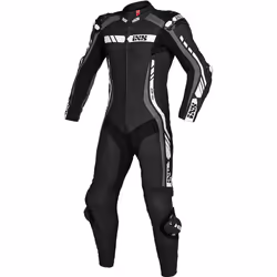 IXS RS-800 2.0 Combinaison en cuir kangourou de moto d’une seule pièce, noir-gris-blanc, taille 50 pour Hommes