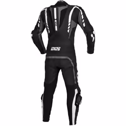 IXS RS-800 2.0 Combinaison en cuir kangourou de moto d’une seule pièce, noir-gris-blanc, taille 50 pour Hommes