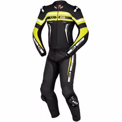 IXS Sport RS-700 2.0 Combinaison en cuir de moto deux pièces, noir-blanc-jaune, taille 58 pour Hommes