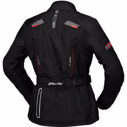 IXS Tour Liz-ST Veste textile de moto de dames, noir-rouge, taille L pour Femmes