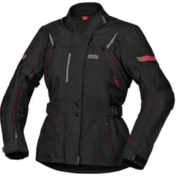 IXS Tour Liz-ST Veste textile de moto de dames, noir-rouge, taille 4XL pour Femmes