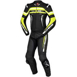 IXS Sport RS-700 2.0 Combinaison en cuir de moto deux pièces, noir-blanc-jaune, taille 60 pour Hommes