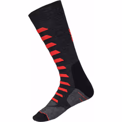 IXS Merino 365 Chaussettes, noir-gris-rouge, taille 42 - 44 pour Femmes
