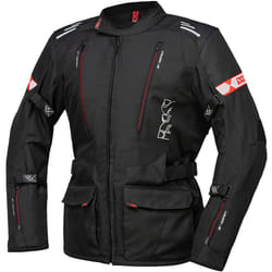 IXS Lorin-ST Veste textile de moto, noir-rouge, taille 4XL pour Hommes