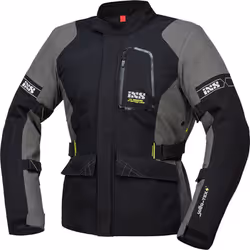 IXS Laminat ST-Plus Veste textile de moto, noir-gris, taille 4XL pour Hommes