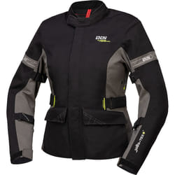 IXS Laminat ST-Plus Veste textile de moto de dames, noir-gris, taille 2XL pour Femmes