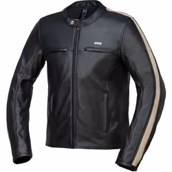 IXS Stripe Veste en cuir de moto, noir, taille 48 pour Hommes