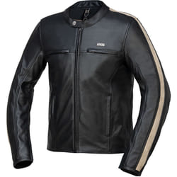 IXS Stripe Veste en cuir de moto, noir, taille 60 pour Hommes