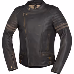 IXS Andy Veste en cuir de moto, noir, taille 52 pour Hommes