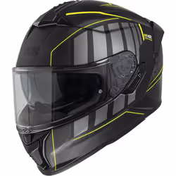 IXS 422 FG 2.1 Casque, noir-jaune, taille S pour Hommes