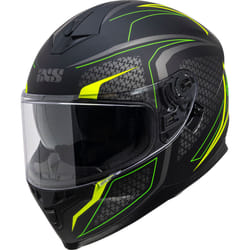 IXS 1100 2.4 Casque, noir-jaune, taille 2XL pour Hommes
