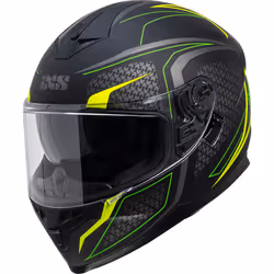IXS 1100 2.4 Casque, noir-jaune, taille 2XL pour Hommes
