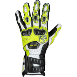 IXS RS-200 3.0 Gants, noir-blanc-jaune, taille M pour Hommes