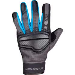 IXS Evo-Air Gants de moto pour dames, noir-bleu, taille L pour Femmes