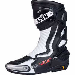 IXS RS-1000 Bottes de moto, noir-blanc, taille 42 pour Hommes